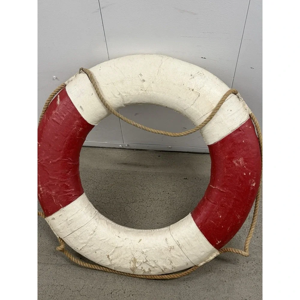 Vintage Italian Ship Olterra Life Ring Authentic